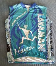 LAVAMAN HAWAII TRIATHLON WOMENS XL BIKE CYCLING JERSEY SLEEVELESS
