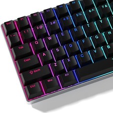 Womier Keycaps 60 75 100 Percent Cherry Key caps, Shine Through PBT Custom Do...