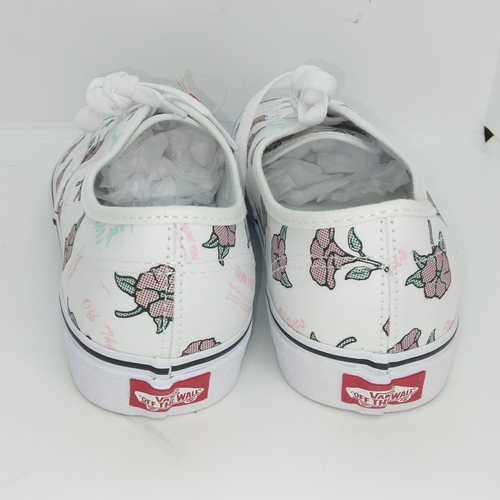VANS authentische NEUE Damen-Turnschuhe ""Thank You"" mit Blumenmuster weiß & rosa - Gr. 10 - Bild 5 von 7