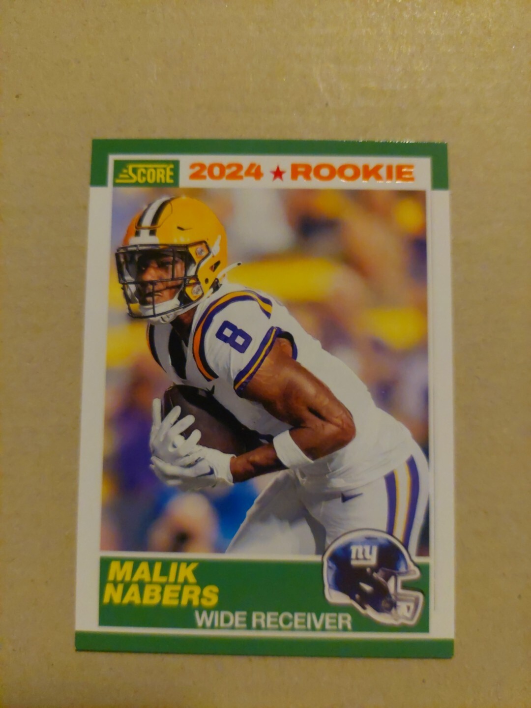 2024 Score - Malik Nabers - ORANGE- New York Giants - 35th Anniversary - RC - #5