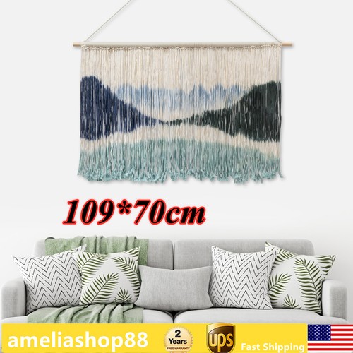 Wall Hanging Hand Woven Tapestry Boho Chic Art Bohemian Home Decor Large Macrame