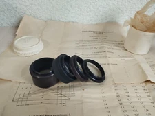 🇺🇦Macro Extension Tubes 4 metal rings M39 screw Zorki Leica Jupiter Industar 