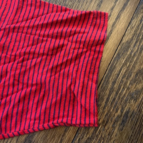VTG Single Stitch T Shirt Sz XL Striped Red Blue Ringer Neck Hipster Skater - Picture 3 of 9