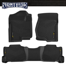 TPE Floor Mats Fit For 07-13 Silverado Sierra 1500 2500HD 3500HD Crew Cab