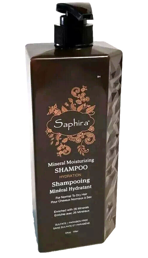 Увлажняющий шампунь Saphira Mineral Moisturizing Shampoo Увлажнение 8,5 унций для нормальных и сухих волос