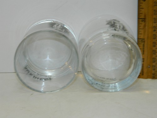 Jack Daniels Tennessee Whiskey Rocks Glasses Round with JD Statue Lot of 2 - Picture 3 of 3