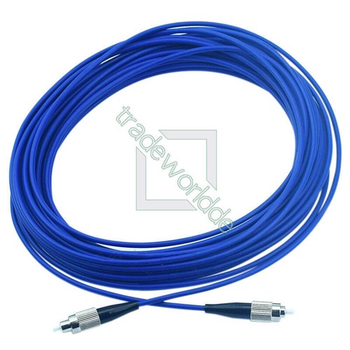 SM 9/125 3.0mm Single Core Simplex FC to FC Armored Cable Fiber Patch Cord 10M