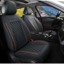 Car Seat Covers Front Pair, Universal Fit For Most Cars,SUV, Sedans Faux Leather