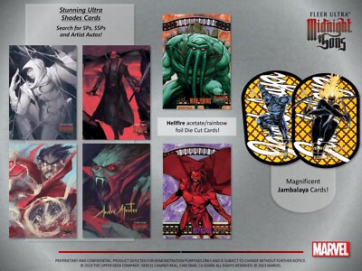 その他 fleer ultra midnight sons marvel box Marvel Fleer Ultra Midnight Sons Trading Cards Hobby Box (Upper