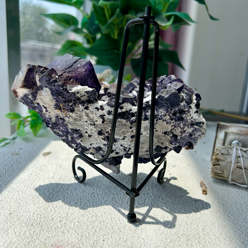 725g Natural purple cubic fluorite Mineral Specimen Display Inner Mongolia - Picture 8 of 11