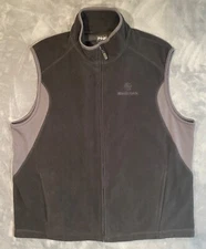 Ping Vest Mens XL Black & Gray Full Zip Fleece Golf Casual Fit