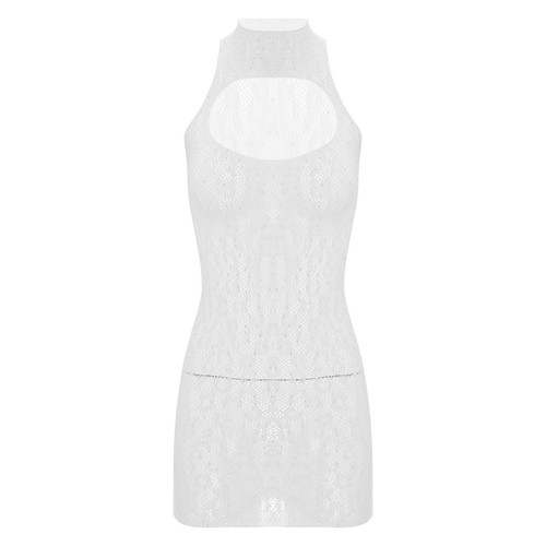 Mujeres Vestido Sexy Falda Borde Prendas para dormir Estrás Prendas para club nocturno Prendas para el torso corto transparente - Imagen 44 de 154