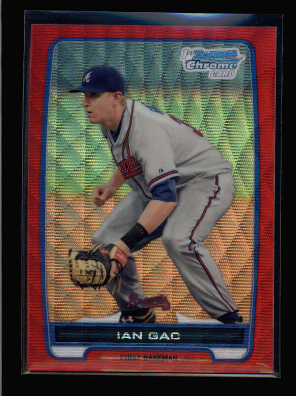 IAN GAC 2012 BOWMAN CHROME #BCP76 ROOKIE RED WAVE REFRACTOR #21/25 AZ5282