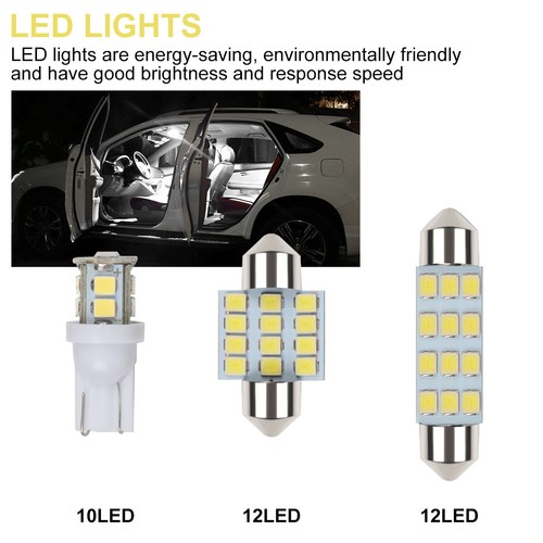 Kit de 20 un. de bombillas interiores LED para maletero de coche 6500 k - Imagen 3 de 11