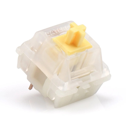 Hand Lubed/Filmed Gateron Milky Yellow linear Switches For M