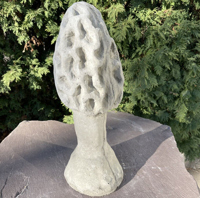 18'' Large Morel Mushroom Garden Outdoor Ornament Statue For Yard Lawn Decor