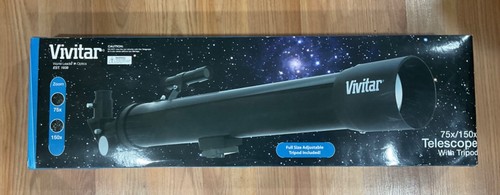 VIVTAR 75X-150X TELESCOPE WITH FULL SIZE ADJUSTABLE TRIPOD - 第 1/2 張圖片