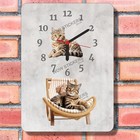 Tabby Cat Sat on Chair Design Wall Clock New boxed Ideal Gift Pet Hanging Clock