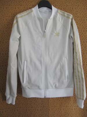 Veste Adidas Originals Trefoil Or Femme Blanche Style vintage - 38 - Photo 1/4