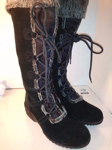 khombu black suede boots