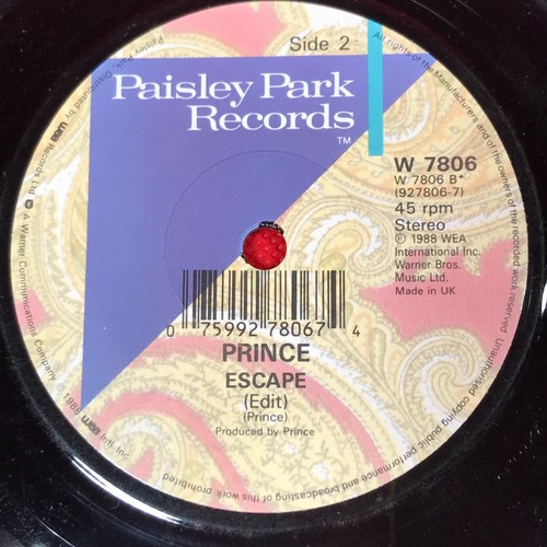 PRINCE Glam Slam 1988 UK limited edition 7" vinyl single Escape 45 record - Picture 4 of 4