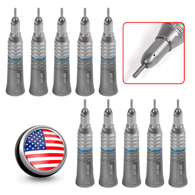 1-10 USA Dental Slow Low Speed Straight Nosecone Handpiece E-type Fit NSK SEASKY