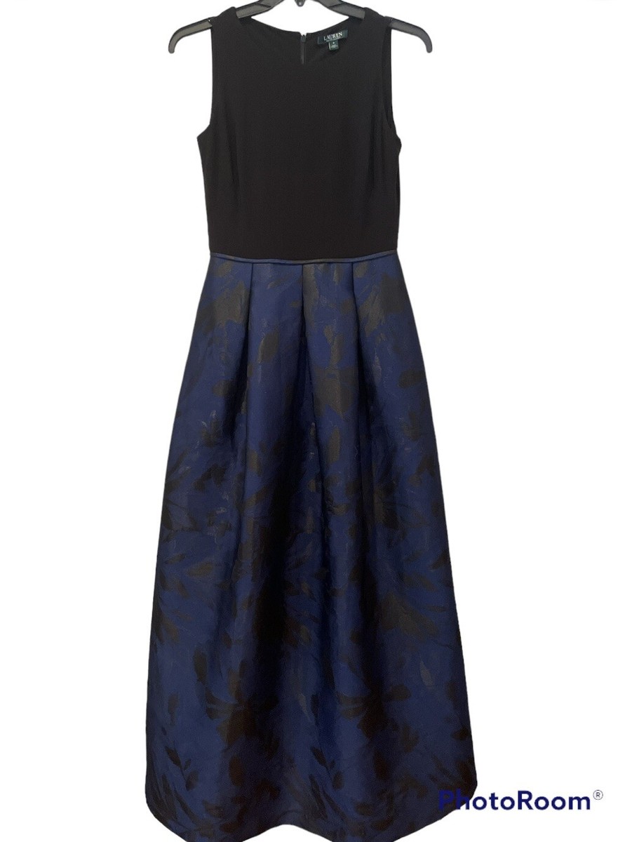 Lauren Ralph Lauren Dress Womens 6 Maxi Leydena Black Blue Floral Gown Formal | eBay UK Lauren Ralph Lauren Dress Womens 6 Maxi Leydena Black Blue Floral Gown Formal | eBay UK