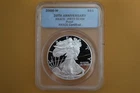 2006-W 1oz Proof Silver American Eagle ANACS PR70 - CRACKED HOLDER