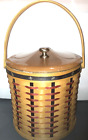 Longaberger 2004 Proudly American Ice Bucket Basket Set w/Lid-New-Ships Free!