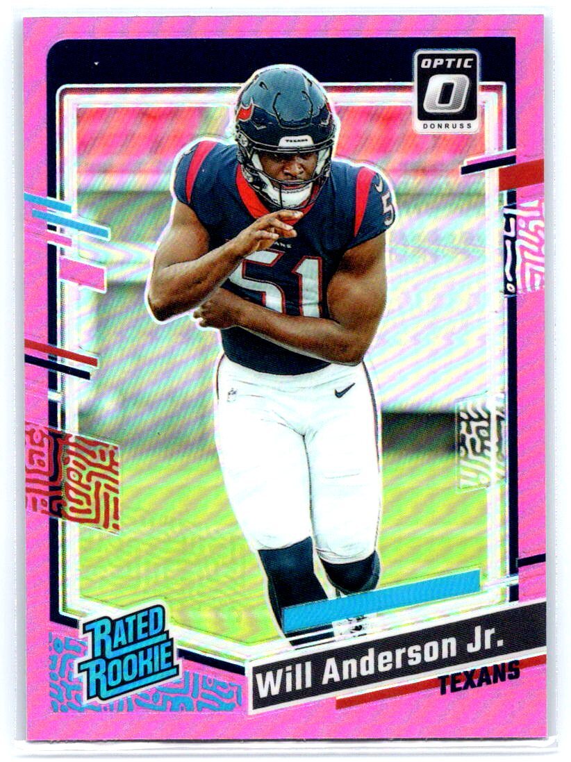 2023 Donruss Optic #246 Will Anderson Jr. Pink