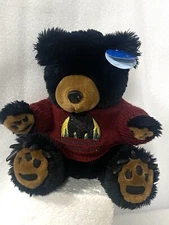 Purr-Fiction By MJC Black Bear With Soft Claws Shenandoah Sweater 1992 Tags 10”
