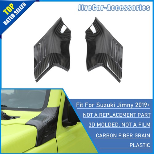 Suzuki Jimny Bonnet Cover Cowling - ABS Body Armor Corner Guards For Jimny 2019-2024 (Black)