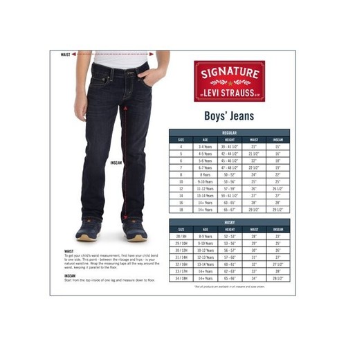 Signature By Levi Strauss & Co. Boys' Ta Size 16R Blue --M4-- - Picture 3 of 4
