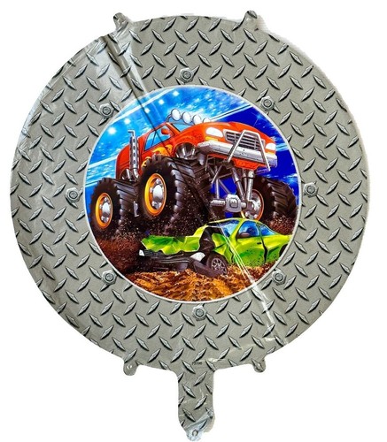 Monster Truck Foil Balloons (4pcs) Aged Jumbo Number Racing Cars Decoration - Picture 6 of 15