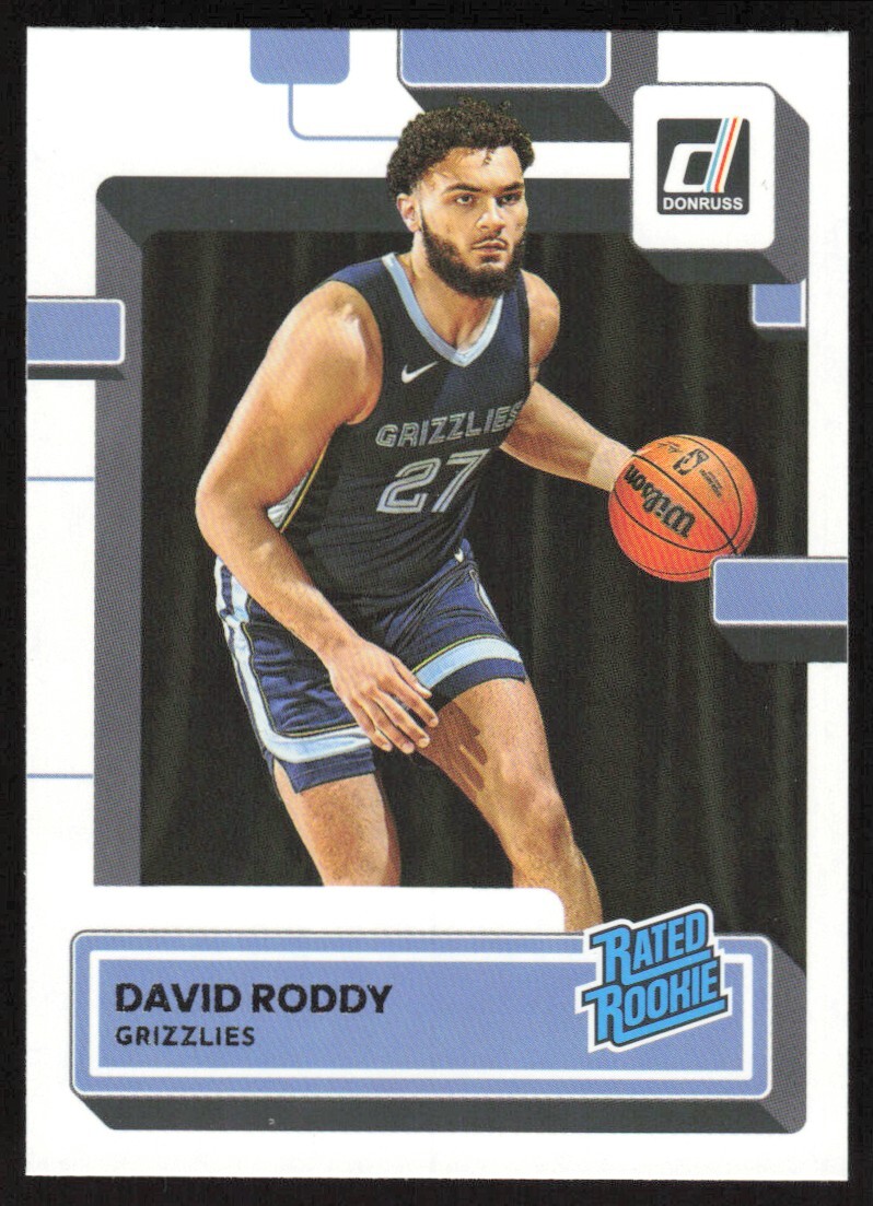 2022-23 Donruss Rated Rookie David Roddy RC #223 Memphis Grizzlies