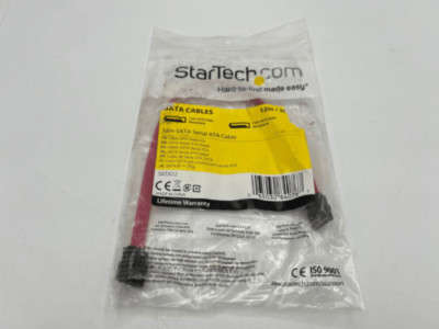 StarTech.com SATA12 12in SATA Serial ATA Cable - 1 ft SATA Cable