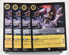 Disney Lorcana TCG The First Chapter Beast Hardheaded 172/204 Uncommon x4