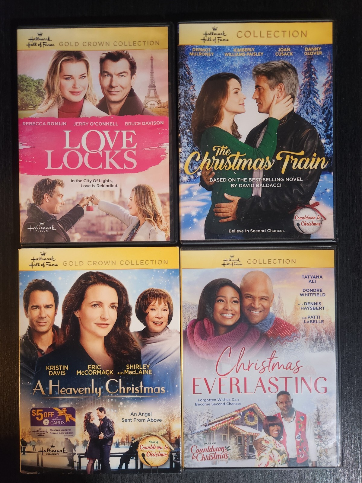 HALLMARK CHANNEL ORIGINAL CHRISTMAS MOVIE DVD COLLECTION SET OF 4 GOLD ...