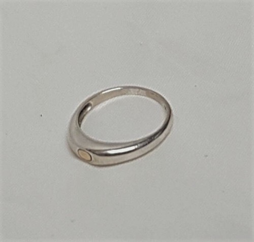 BIJOU BAGUE T56 ARGENT 925 VERMEIL marqué STER 03S 925 SILVER RING D7 - Picture 4 of 5