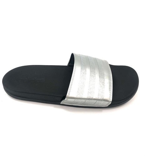 Adidas Women's Slides Sandals Silver Comfort Size 8 ($)