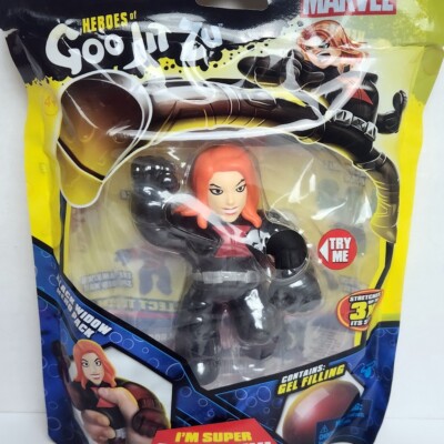Heroes of Goo Jit Zu Marvel Hero Black Widow Pack Superhero Super Stretchy