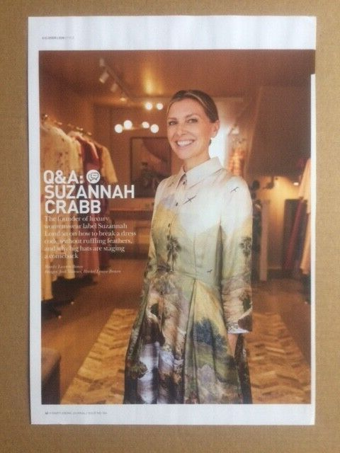 SUZANNAH CRABB Original Magazine Clipping Poster UK
