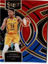 2024 Panini Select WNBA #184 Tamika Catchings Red and Blue Prizms #/399
