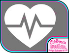 Hearts Love G Pulse Pretty Sticker Vinyl Car Wall Art Room Window Decal Shabby