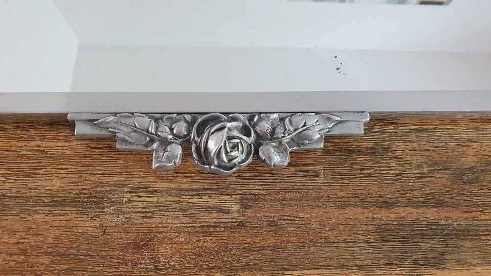 Miroir ancien art déco métal chromé. - Photo 4/4