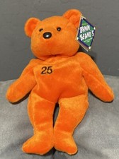 Barry Bonds Salvino's Bamm Beano's 25 Aug 1998 Baseball Beanie Bear