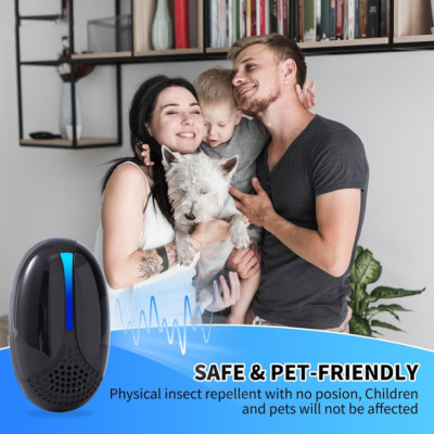 6 Ultrasonic Mosquito/Rodent Deterrents - Perfect for Rooms, Yards
