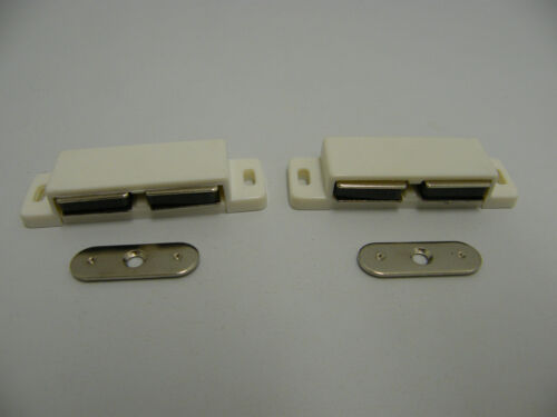 BMB 2 White Magnet Snap Furniture Door Closure