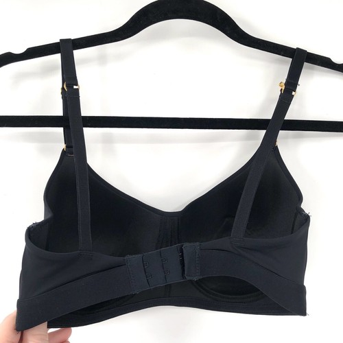 LIVELY Molded Bandeau Bra 32D Black Wireless Bralette Convertible Straps No Wire - Bild 3 von 6