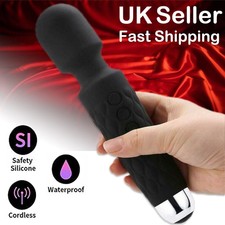 Vibrating Massage Wand Powerful Full Body Sports Multi Speed Rechargeable Unisex